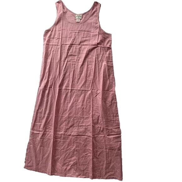 Puddingshop April Cornell Pink Cotton Dress Size 4 Lagenlook Minimalist - Picture 1 of 4